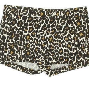J. Crew Animal Print, Leopard Print Shorts Sise 00